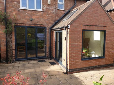 A typical example of some bifolding doors near Costock